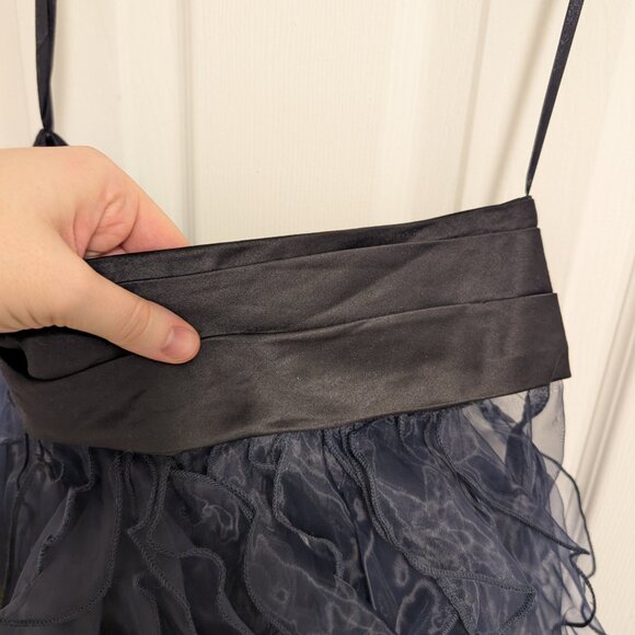 Black Satin Strapless Dress (Never Worn) - Picture 9 of 9